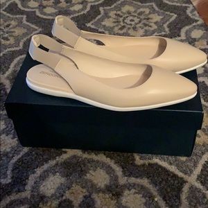 New Cole Haan ZeroGrand Leather Sling Back Skimmer